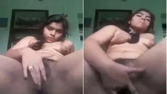 Naughty Wife Fingering Her Dripping Wet Pussy For Her Lover