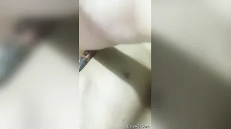 Shy Girlfriend Showing Off Her Natural Tits And Shaved Pussy