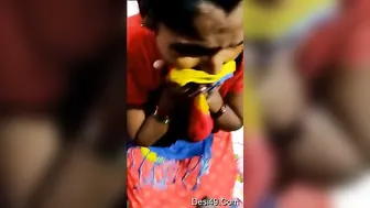 Slutty Housewife Giving Her Man A Wet Blowjob This Afternoon