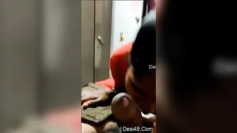 Slutty Housewife Giving Her Man A Wet Blowjob This Afternoon