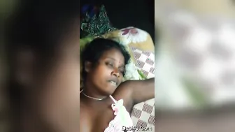 Village Wife Rubbing Her Pussy Before He Makes Her Cum Hard