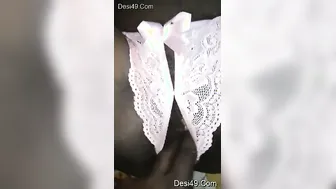 Village Wife Rubbing Her Pussy Before He Makes Her Cum Hard