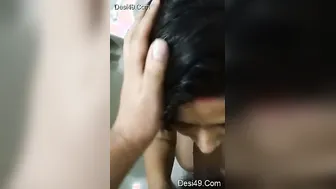 Married Bhabhi Giving Her Husband A Sloppy Morning Blowjob