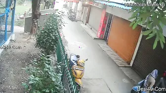 Catching My Neighbors Fooling Around Behind The Building Gate