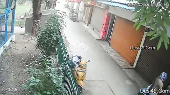 Catching My Neighbors Fooling Around Behind The Building Gate