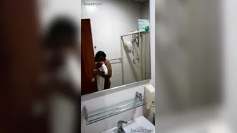 Milf Aunty Taking A Bath While He Records Her Curvy Body Naked