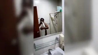 Milf Aunty Taking A Bath While He Records Her Curvy Body Naked