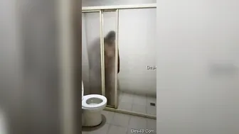 Milf Aunty Taking A Bath While He Records Her Curvy Body Naked