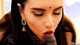 Nri Bhabhi Sucking Her Man's Cock Like She's Been Craving It