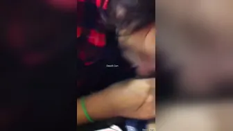 Desi Girlfriend On Her Knees Sucking His Dick Like A Good Slut