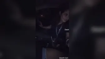 Nri Girl Giving Him Road Head In The Car On The Way Back Home