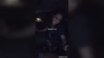Nri Girl Giving Him Road Head In The Car On The Way Back Home
