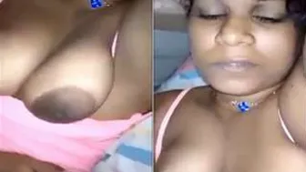 Lankan Wife Jerking Me Off While I Squeeze Her Big Boobs
