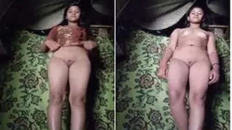 Horny Desi Babe Stripping Naked Showing Off Her Body For Lover