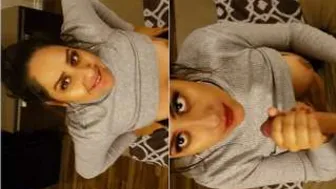 Stunning GF Giving Him Head Like She Means It Tonight