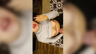 Stunning GF Giving Him Head Like She Means It Tonight