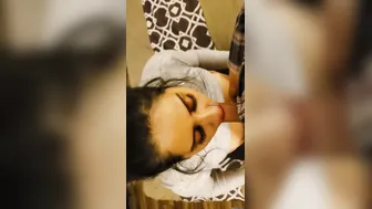 Stunning GF Giving Him Head Like She Means It Tonight