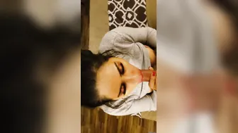 Stunning GF Giving Him Head Like She Means It Tonight