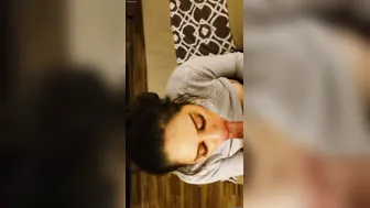 Stunning GF Giving Him Head Like She Means It Tonight