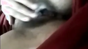 Horny Wife Fingering Herself On Video Call Showing Pink Pussy