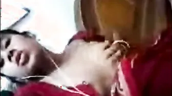 Horny Wife Fingering Herself On Video Call Showing Pink Pussy