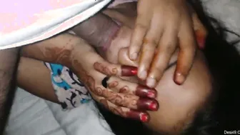 Shy Desi Girlfriend Nervously Sucking Her Boyfriend Hard Cock