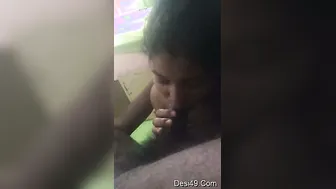 College Girlfriend Kissing Lover Before Going Down On His Dick