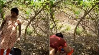 Village Lovers Sneaking Outside For Secret Fucking Session