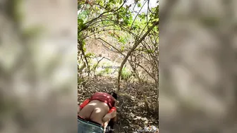 Village Lovers Sneaking Outside For Secret Fucking Session