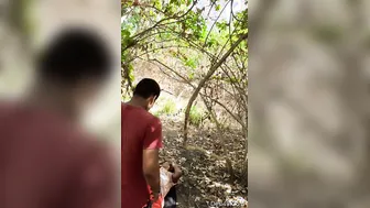Village Lovers Sneaking Outside For Secret Fucking Session