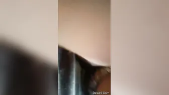 Village Girlfriend Moaning While He Stretches Her Tight Hole