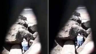 Young Lovers Fucking Secretly Outdoors Risking Getting Caught Now