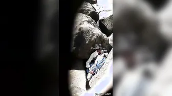 Young Lovers Fucking Secretly Outdoors Risking Getting Caught Now