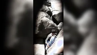 Young Lovers Fucking Secretly Outdoors Risking Getting Caught Now