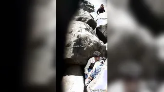 Young Lovers Fucking Secretly Outdoors Risking Getting Caught Now