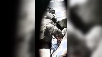 Young Lovers Fucking Secretly Outdoors Risking Getting Caught Now