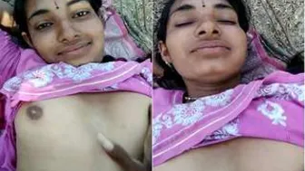 Innocent Village Girlfriend Fucked Hard By Lover In Hidden Spot