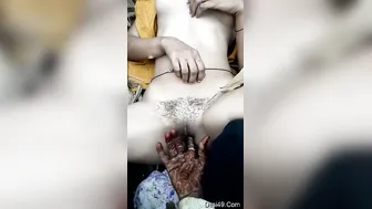 Village Slut Getting Her Boobs Pressed And Pussy Fingered