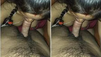 Village Housewife Sucking Hubby Cock Like Hungry Slut On Her Knees