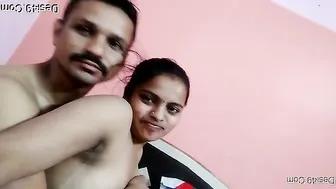 Girlfriend Squeezing Her Boobs While Boyfriend Films Her