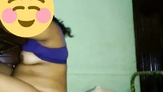 Tamil Wife Getting Her Tits Squeezed While He Undresses Her