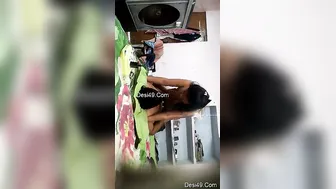 Hot Desi Babe Bouncing On Her Lover Making Him Moan Loudly