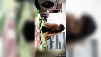 Hot Desi Babe Bouncing On Her Lover Making Him Moan Loudly
