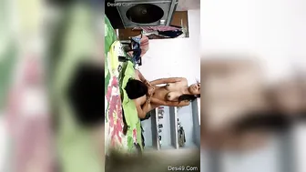 Hot Desi Babe Bouncing On Her Lover Making Him Moan Loudly