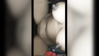 Village Bhabhi Pressing Her Tits And Riding Hubby Again