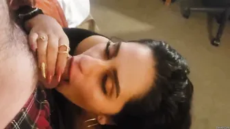 Slutty Nri Girlfriend Sucking Me Off Before We Fuck All Night