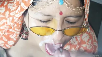 Nri Bhabhi Draining His Cock And Taking His Load All Over Her Face