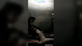 Cute Desi Girl On Her Knees Swallowing Cock In Bedroom Tonight