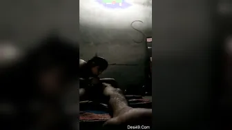 Cute Desi Girl On Her Knees Swallowing Cock In Bedroom Tonight