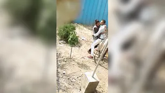 Horny Lovers Fucking Outdoors Behind House Getting Wild Together
